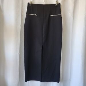 Zara Woman Elegant Black Pencil Skirt Size XS